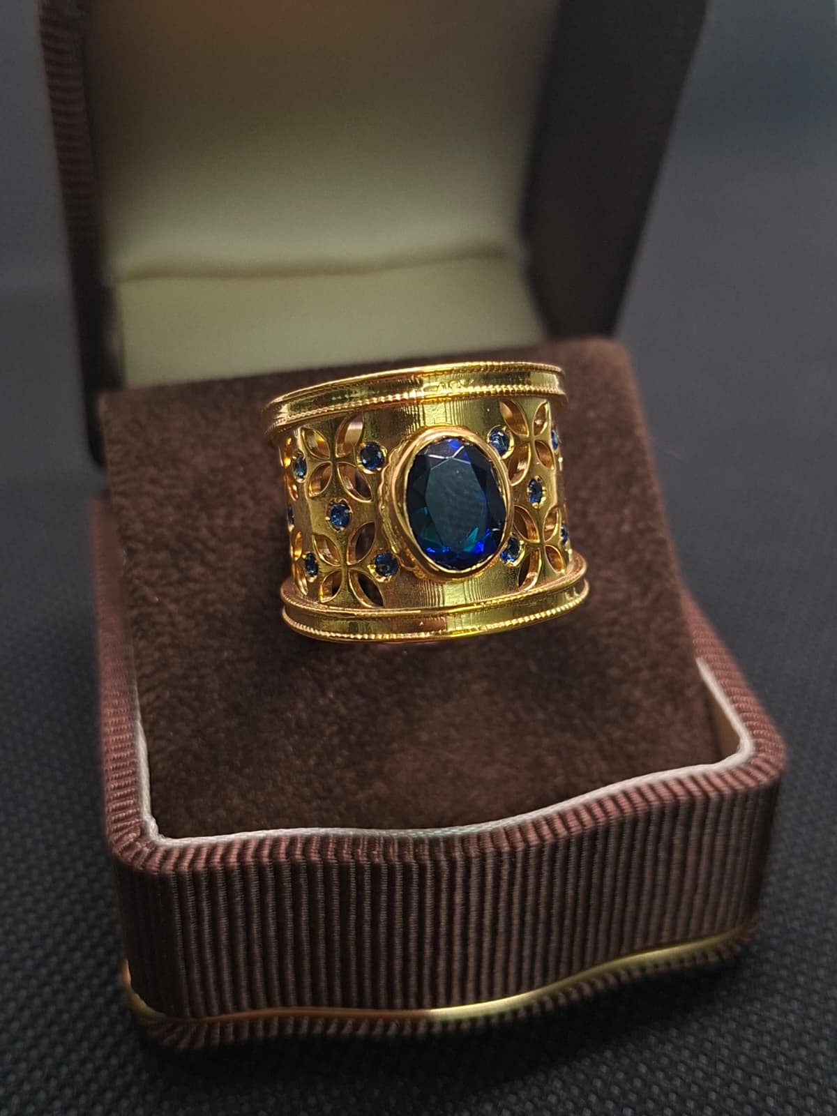 Anello fascia stile bizantino