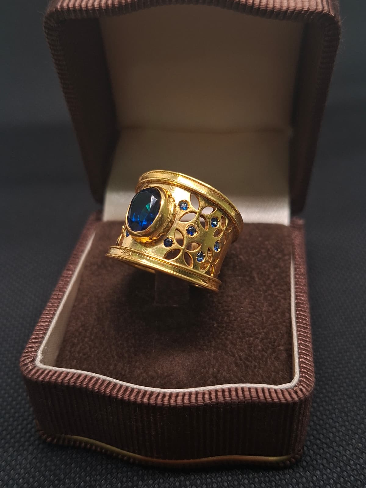 Anello fascia stile bizantino